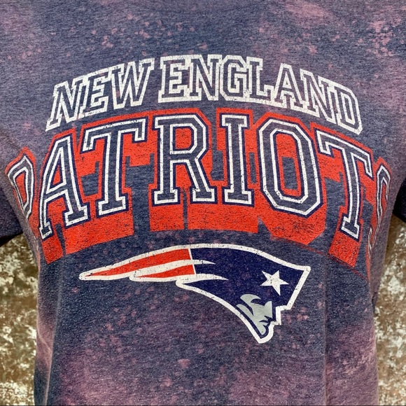 NFL New England Patriots Custom Bleach Tee - Picture 2 of 4